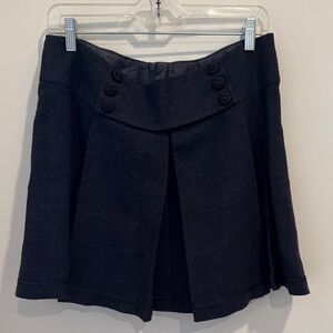 Nanette Lepore Mini Skirt with Button Detail